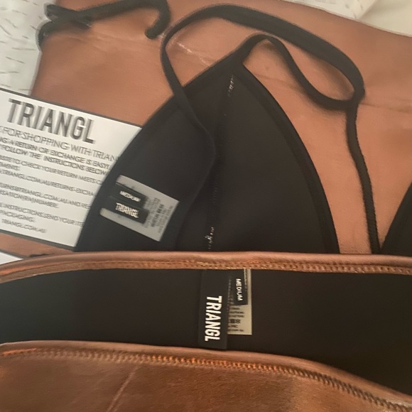 Triangl Mesh Gold Bikini M - Picture 3 of 4